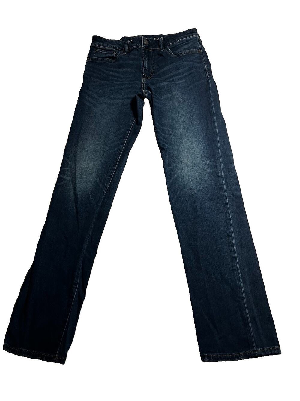 American Eagle Men’s Jeans 31x34 Slim Straight Dark Wash Stretch Denim Blue